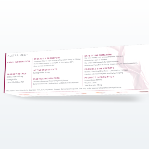Alstra Med SemAstra 10mg (Semaglutide)